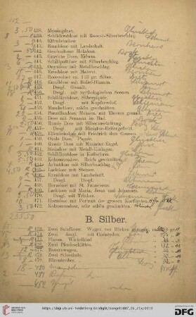 B. Silber (Nr. 473- 479)