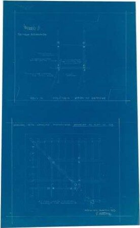Bestelmeyer, German; Bonn (Nordrhein-Westfalen), Mühlheimerplatz; Verwaltungsgebäude - Mappe 2: Dachkonstruktion (Werksatz; Detail)