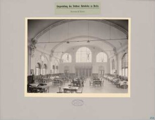 Umgestaltung des Stettiner Bahnhofs, Berlin: Innenansicht Wartesaal II. Klasse
