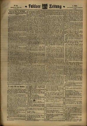 Zweite Ausgabe vom Mittwoch, den 08. März 1911.