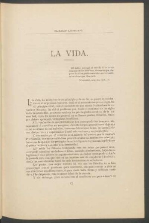 La vida