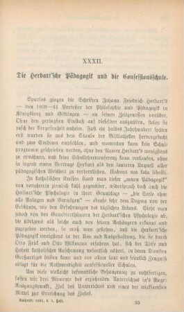 385-397 Die Herbart'sche Pädagogik und die Confessionsschule