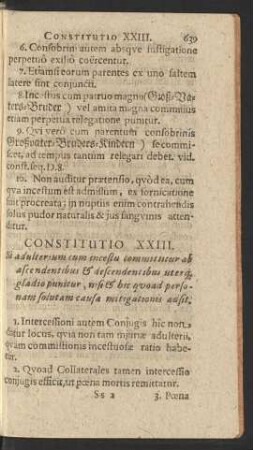 Constitutio XXIII.