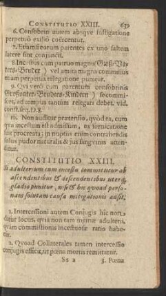 Constitutio XXIII.