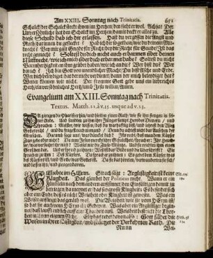 Evangelium am XXIII. Sonntag nach Trinitatis.