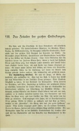 VIII. Das Zeitalter der großen Entdeckungen