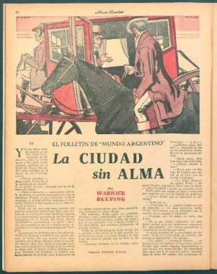 La ciudad sin alma : El folletín de "Mundo Argentino"