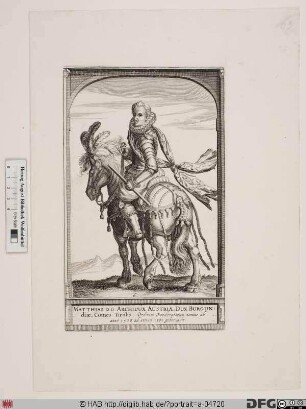 Bildnis Matthias, römisch-deutscher Kaiser (reg. 1612-19)
