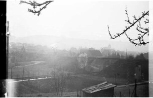 Lok 21, Zug 404, Leerzug, Viadukt Gammertingen, Lokwechsel mit Lok 16 in Haigerloch