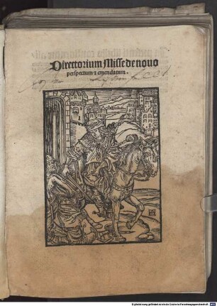 Directorium Misse de nouo perspectum [et] emendatum : [... s[e]c[un]d[u]m frequentiorem cursum diocesis Magunitn. ...]