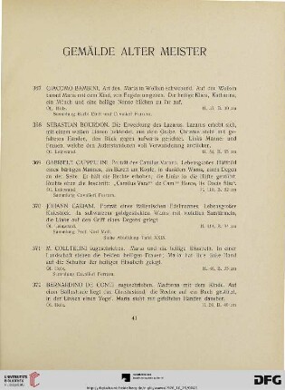 Gemälde alter Meister (Nr. 367-398)