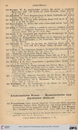 Altchristliche Kunst - Byzantinische und slawische Malerei (Nr. 625-652)