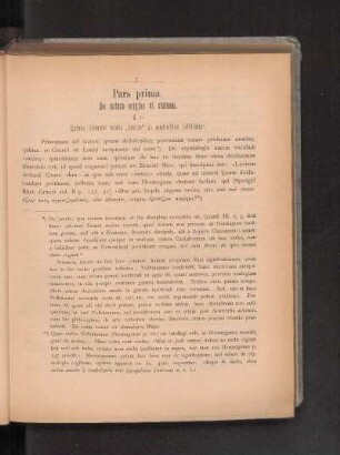 Pars prima.