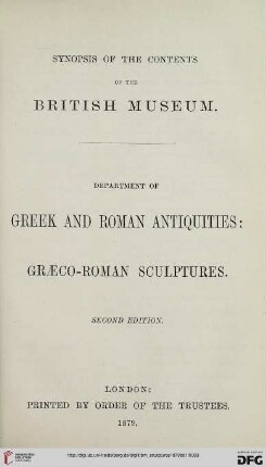 Band 1: Græco-roman sculptures