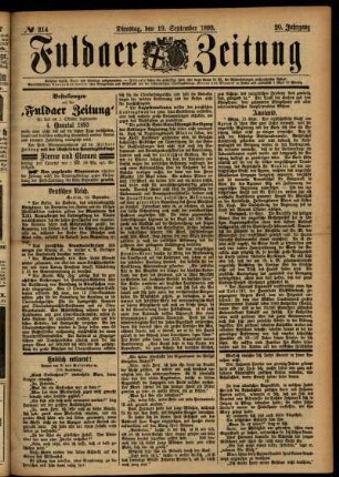 Ausgabe vom Dienstag, den 19. September 1893.