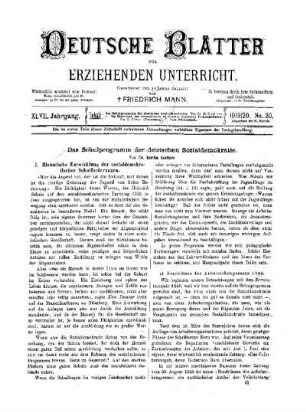 Das Schulprogramm der deutschen Sozialdemokratie