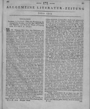 Tittmann, J. A. H.: Über die Vereinigung der evangelischen Kirchen. Leipzig: Cnobloch 1818