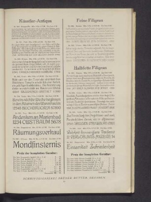 Halbfette Filigran