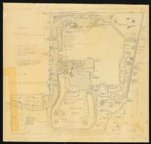 Garten Dr. Josef Wenning, Villingen-Schwenningen: Gartenplan Aufteilung und Höhen 1:50