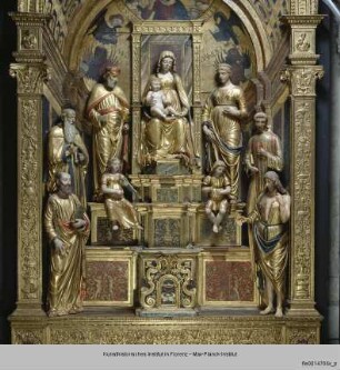 Thronende Madonna mit Heiligen