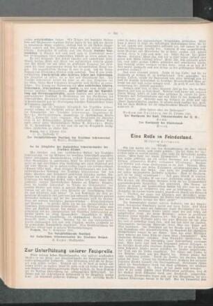 ¬Eine¬ Reise in Feindesland : (Schluß)