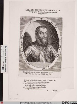 Bildnis Lazarus von Schwendi (1568 Reichsfrhr. von Hohenlandsberg [im Elsaß])