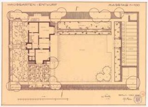 Hausgarten: Grundriss 1:100