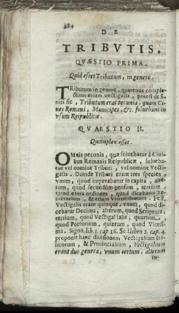 De Tributis.