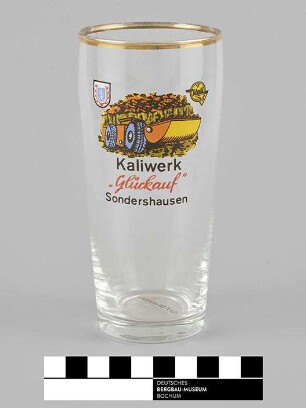 Trinkglas "Kaliwerk Glückauf Sondershausen"