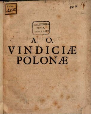 Vindiciae Polonae