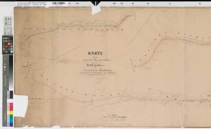 Leimstruth (Erndtebrück) - Markhausen (Bad Berleburg) 1. Sektion der Berleburger Straße Grundentschädigung 1846 1 : 2500 68 x 191 kol. Zeichnung Neus KSA Nr. 1609