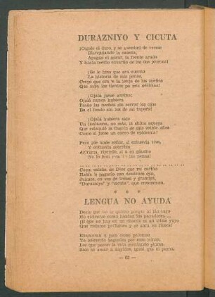 Duraznito y cicuta