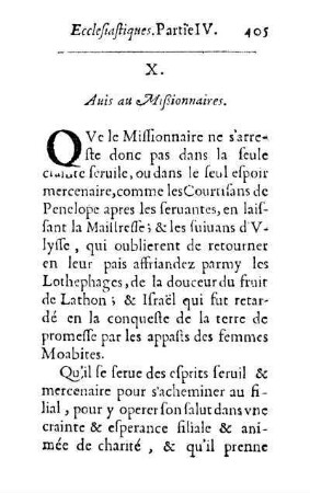 X. Auis au Mißionnaires