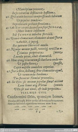 Psalmus CVII. Consitemini D[omin]o, quoniam bonus