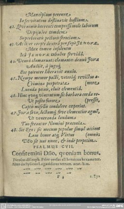 Psalmus CVII. Consitemini D[omin]o, quoniam bonus