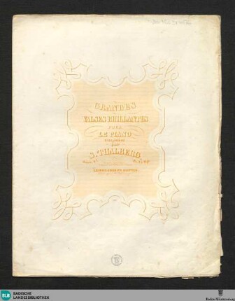 Grandes valses brillantes pour le piano : oeuv. 47