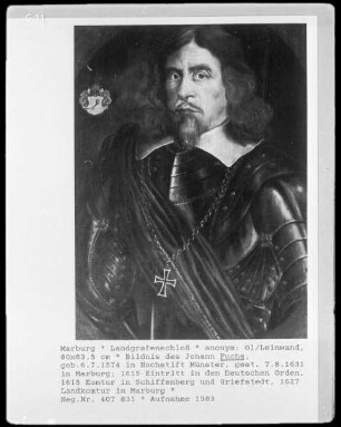 Bildnis des Johann Fuchs (1574-1631), Mitglied des Deutschen Ordens seit 1615