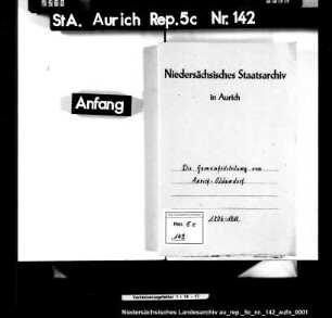 Die Gemeinheitsteilung von Aurich-Oldendorf