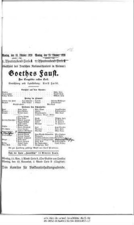 Goethes Faust. Der Tragödie erster Teil