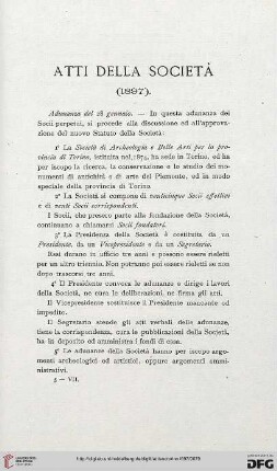 Atti della società: (1897)