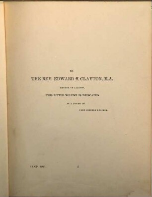 Churchwardens' accounts of the town of Ludlow, in Shropshire : from 1540 to the end of the reign of Queen Elizabeth