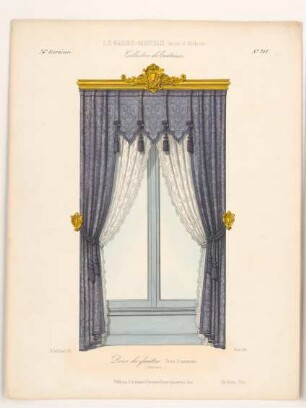 "Décor de fenétre. Têtes flamandes. (Bois doré.)", aus: Le Garde-meuble
