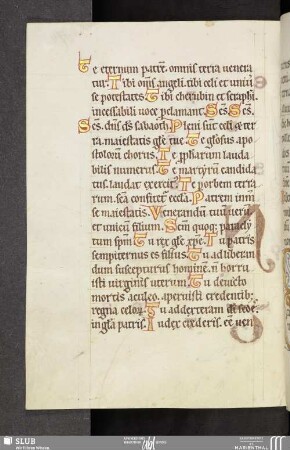 Te deum, Credo, Pater noster