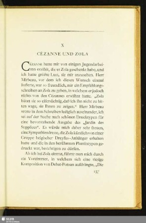 X Cézanne Und Zola