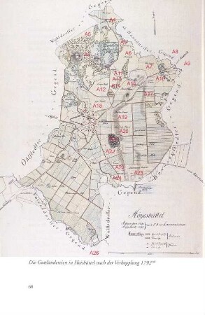 Die Gutsländereien in Hoisbüttel nach der Verkopplung 1792