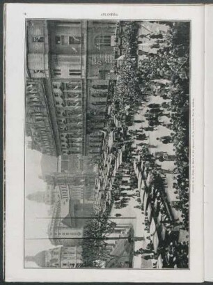 Aspecto de la Plaza de Mayo al día siguiente de la revolución. Por la mañana.