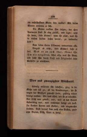 Vier und zwanzigster Abschnitt.
