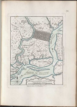 Plan De Philadelphie Et Environs