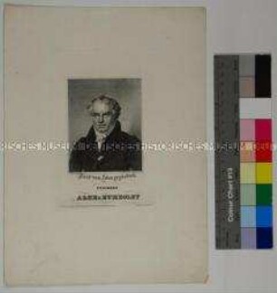 Porträt des Naturforschers und Geografen Alexander Freiherr von Humboldt - aus Meyers Conversationslexikon