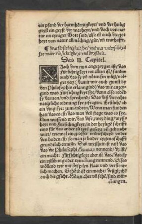 was fürsichtigkeit sye ... Das II. Capitel.